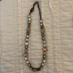 Brown, amber and cream Sorrelli necklace